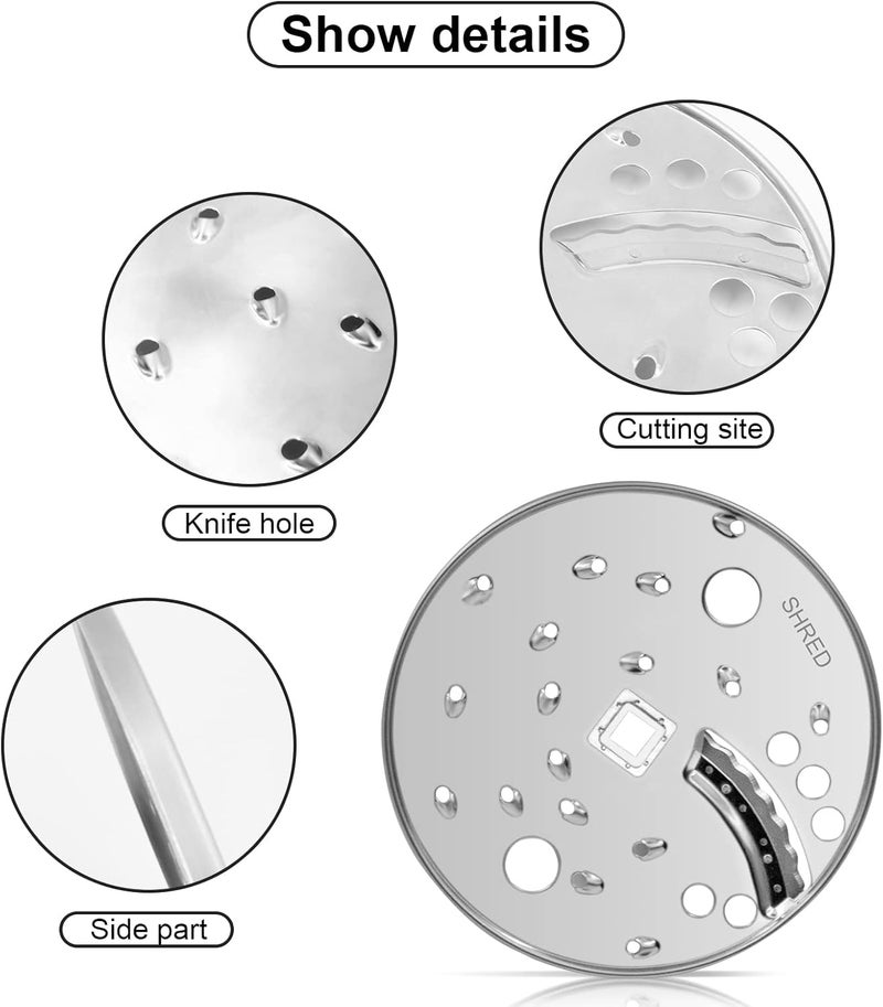 superbobi SLICE SHRED DISC BLADE for Hamilton Beach Food Processor 70730 70670 70740 70760 - Image 4